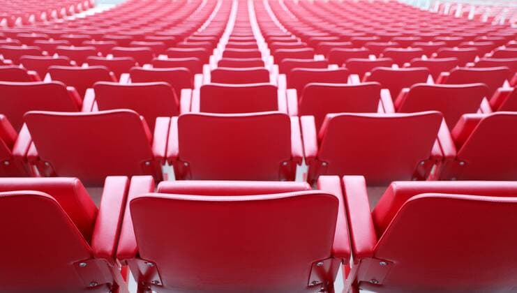 Fußball, Stadiongeschichte 1. FSV Mainz 05 Coface Arena - Heimspielstätte des 1. FSV Mainz 05 --- DeFodi028 o0 Leere Sitze