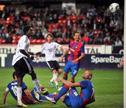 Quali UEFA Champions League Rosenborg Trondheim v Viktoria Plzen 0:1 25.07.2011 Mushaga Bakenga med stor sjanse 