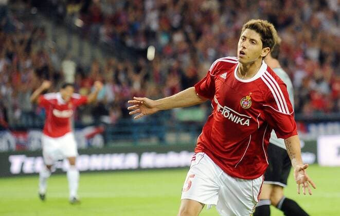 Champions League Qualification - Wisla Krakow - PFC Litex Lovech - Celebration MAOR MELIKSON,  20110803LUK023 o0 Fussball
