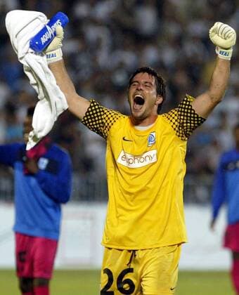Belgrade - FK Partizan Belgrad - KRC Genk - Uefa champions league qualifying third leg - Laszlo Koteles KRC Genk celebrate victory after match - 