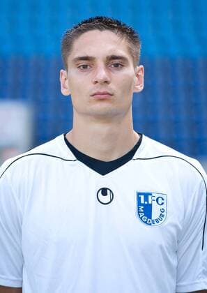 Dawid Krieger (1. FC Magdeburg) - Fototermin 1. FC Magdeburg zum Start der DFB Regionalliga Nord Saison 2011-12 in der MDCC Arena Magdeburg - Einzelbild,Portrait,Deutschland,3.08.2011,Fußball,Mann,Männer