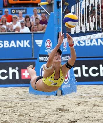 Beachvolleyball Grand Slam. GOLLER Sara (GER). Klagenfurt, 4.8.2011