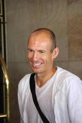 08.08.2011, Noordwijk - Ankunft Nationalteam Niederlande im Grand Hotel Huis ter Duin - Arjen Robben xVIxxIVx 331356