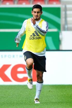 08.08.2011, Länderspiel 2011, Deutschland - Brasilien, Trainingseinheit DFB A-Team, Der Neuling im Team Ilkay GÜNDOGAN Einzelbild, Action