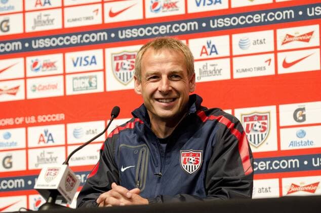 Aug. 9, 2011 - Philadelphia, PA, USA - New US Mens National Team head coach, JURGEN KLINSMANN, holds a press conference the day before the US Mens National Team plays Mexico in a friendly match at Lincoln Financial Field in Philadelphia Pa. 2011 Soccer US Mens National Team Press Conference - ZUMArf1