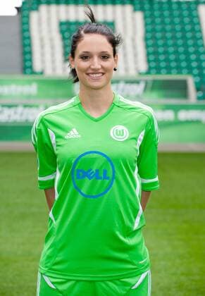 Selina Wagner (VFL Wolfsburg) - Fototermin 1. Damen Fußball Bundesliga Saison 2011-12 in der Volkswagen Arena Wolfsburg - Einzelbild,Portrait,Deutschland, 09.08.2011, Frauen, Frau, Damen, Fußball
