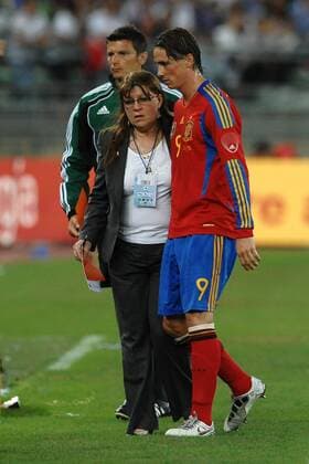 Fernando TORRES Injured , Italy - Spain, in Bari --- andreaXstaccioli