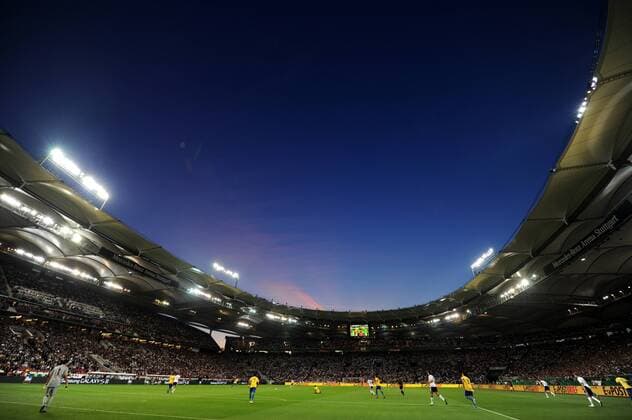 10. August 2011: Stuttgart, Mercedes-Benz Arena: Fussball Länderspiel (Testspiel): Deutschland - Brasilien: Spielszene in der neuen Mercedes Benz Arena in Stuttgart. DFB
