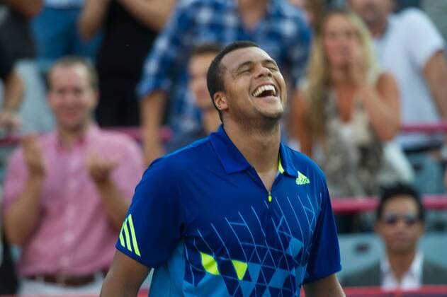 Aug. 12, 2011 - Montreal, Quebec, Canada - Jo-Wilfried Tsonga (FRA) plays in QuarterFinal Round at the Uniprix stadium in Montreal, Quebec, Canada. ATP Tennis Herren Rogers Cup Tennis - August 2011 - Men QuarterFinal Round - ZUMAz70