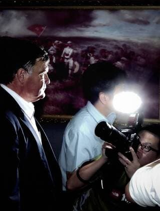 Aug 13, 2011; Beijing, CHINA; Jose Antonio Camacho of Spain arrived in Beijing on Saturday morning for his new post as coach of the Chinese national soccer team. Surrounded by flashlights from local media at the Beijing Capital International Airport, the 56-year-old kept a prudential profile and reclined to elaborate on his future plan for the team. Soccer 2011: Chinese National Soccer Team AUG 13  - ZUMAc10