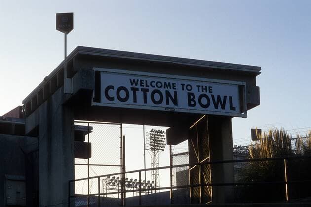 Cotton Bowl in Dallas, Austragungsort der Fussball Weltmeisterschaft 1994 Totale Sportstätte Stadion