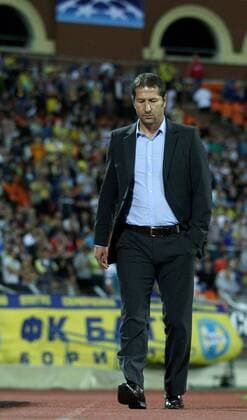 FUSSBALL - UEFA CL Play Off, Borisov vs Sturm MINSK,WEISSRUSSLAND,16.AUG.11 - FUSSBALL - UEFA Champions League, Play Off, FC BATE Borisow vs SK Sturm Graz. Bild zeigt Trainer Franco Foda (Sturm).
