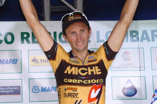Tre Valli Varesine Sieger Davide Rebellin (Miche), Campione d Italia  Sieg, Sieger Jubel Freude