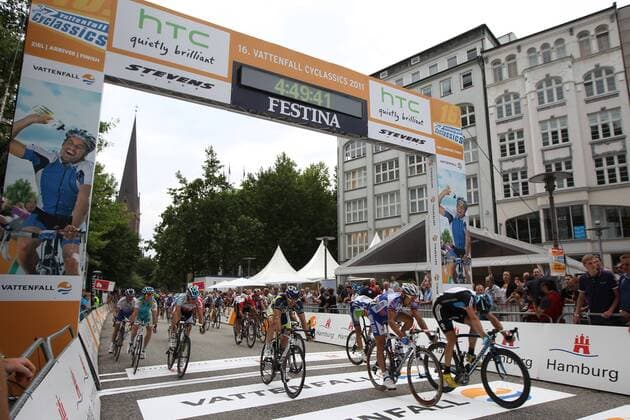 Radsport, Vattenfall Cyclassics, Elite-Rennen, Sieger Edvald Hagen Boasson ( NOR ) x