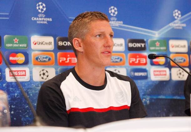 22. 08 .2011 Zürich Hotel Dolder Pressekonferenz FC Bayern München vor dem Champions League Quali Spiel gegen den FC Zürich Im Bild : Bastian Schweinsteiger (FC Bayern München) 