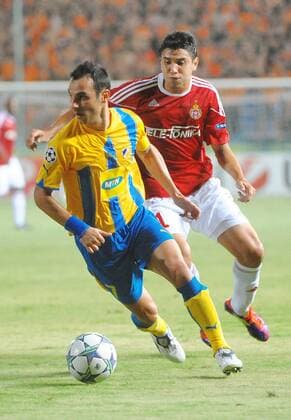 APOEL Nicosia - Wisla Krakow, SAVVAS POURSAITIDES GERVASIO NUNEZ,  20110823NB028