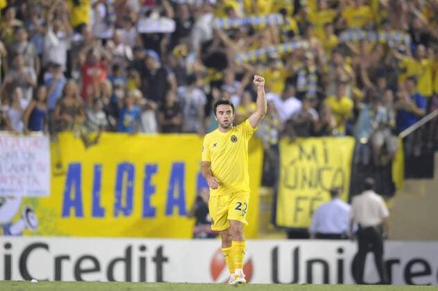 Aug. 23, 2011: Giuseppe Rossi player of Villarreal, during the match between Villarreal CF and Odense BoldKlub, played at Madrigal stadium, Villarreal, Spain. 