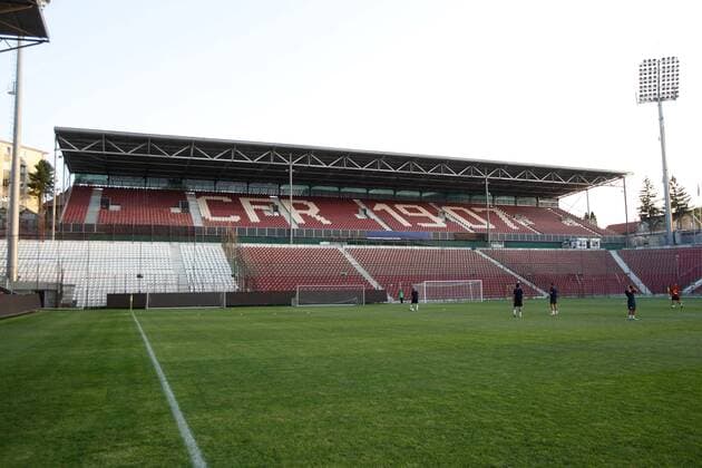FUSSBALL - UEFA EL Play Off, CLUJ NAPOCA, RUMÄNIEN,24.AUG.11 - FUSSBALL - Dr. Constantin Radulescu Stadion, Heimspielstätte CFR Cluj 1907 - 