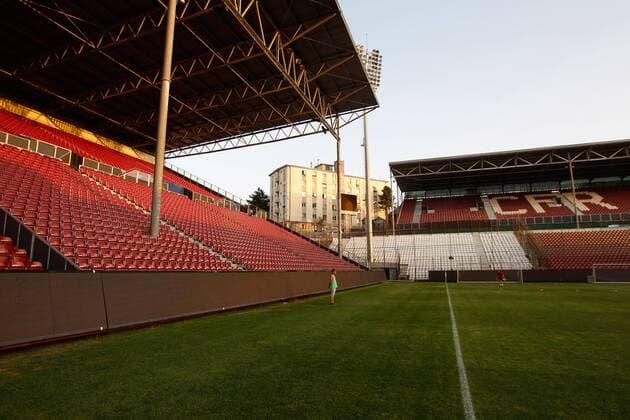 FUSSBALL - UEFA EL Play Off, CLUJ NAPOCA, RUMÄNIEN,24.AUG.11 - FUSSBALL - Dr. Constantin Radulescu Stadion, Heimspielstätte CFR Cluj 1907 - 