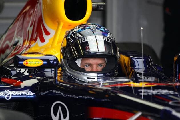 formula 1 GP, Belgien in Spa, 26.08.11, Sebastian Vettel, Red Bull Racing,