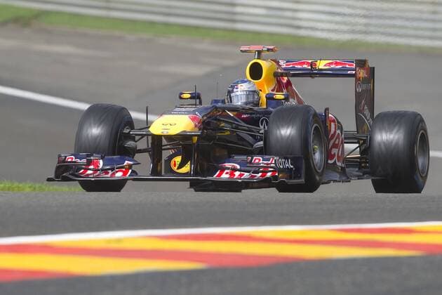 Sebastian VETTEL (GER), Red Bull Racing, Aktion, erster der Qualifikation, 1., Qualifying am 27.08.2011 Formel 1, Grosser Preis von Belgien in Spa Francorchamps