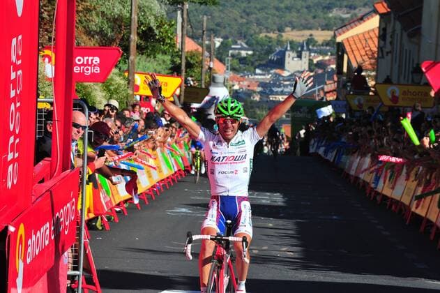 2011, Vuelta a Espana, Etappe 8, Talavera de la Reina - San Lorenzo de El Escorial, Etappensieger Oliver Rodriguez (Katusha), San Lorenzo de El Escorial 