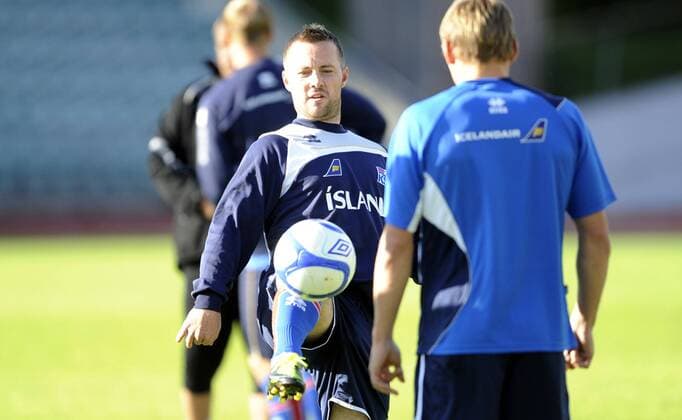 Training Nationalteam Island Nadderud Stadion 30.08.2011 Veigar Pall Gunnarsson 