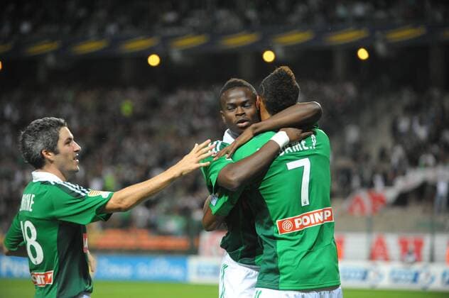 Fabien Lemoine - Ismael Diomande - Pierre Emerick Aubameyang (Saint Etienne) Football : AS Saint Etienne Girondins Bordeaux - Coupe de la Ligue - 31.08.2011 FredericCHAMBERT PanoramiC 