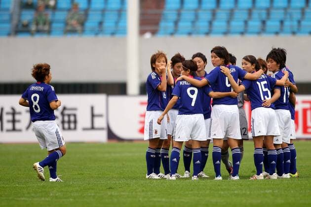Women s Japan National Team Group (JPN), September 1, 2011 - Football : Women s Asian Football Qualifiers Final Round for London Olympic Match between Japan 3-0 Thailand at Shandong Provincial Stadium, Jinan, China.  (jyfa070063)