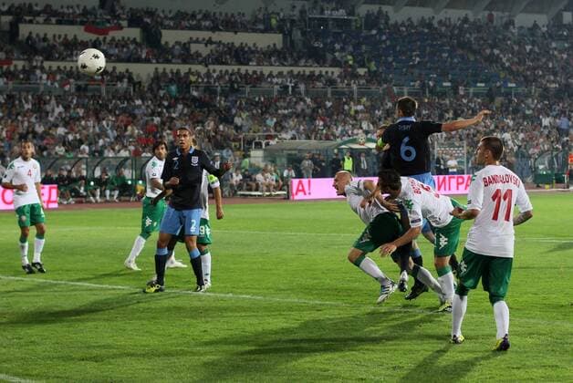 Englands Wayne Rooney scoring his sides second goal European Championship Qualifying Group A Bulgaria v England 2nd September, 2011 EDITORIAL USE ONLY. No use with unauthorised audio, video, data, fixture lists, club league logos or live services. Online in-match use limited to 120 images, no video emulation. No use in betting, games or single club league player publications. Euro