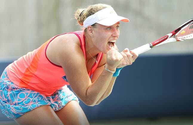 TENNIS - WTA, US Open 2011 NEW YORK CITY,NEW YORK,USA,04.SEP.11 - TENNIS - WTA Tennis Damen Tour, US Open 2011, Grand Slam, Flushing Meadows. Bild zeigt den Jubel von Angelique Kerber (GER). 