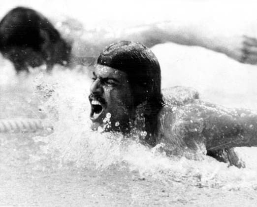 September 1972: Munich Olympics: Mark Spitz of the USA won seven gold medals. !AUFNAHMEDATUM GESCHÄTZT! UnitedArchives0720553