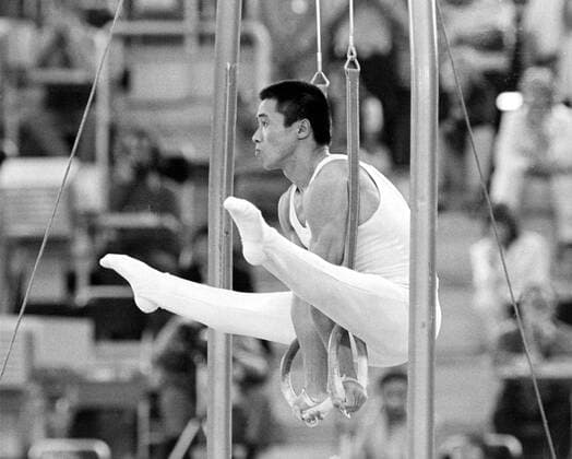 Mexico City Olympics 1968: Sawao Kato of Japan, individual and team gold medallist in the men s gymnastics. !AUFNAHMEDATUM GESCHÄTZT! UnitedArchives0720592