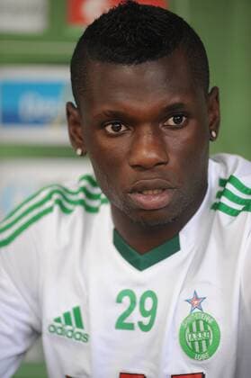 Lynel Kitambala a Saint Etienne Football : Presentation de Lynel Kitambala nouvelle recrue de AS Saint Etienne - Conference de presse - 05.09.2011 FredericCHAMBERT PanoramiC 