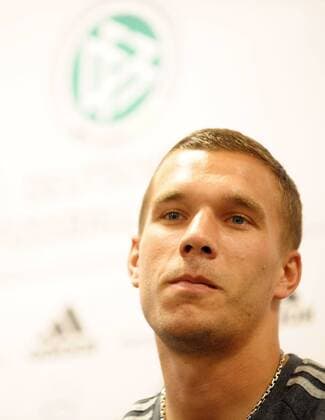 05.09.2011 GDANSK N Z LUKAS PODOLSKI Press conference before the game the football team of Germany and Polish. Friendly Match, soccer  20110905nb025