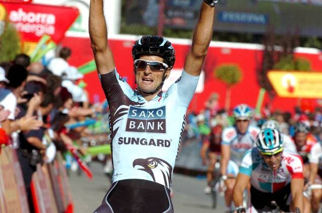 Vuelta a Espana 2011, 16. Etappe: Villa Romana La Olmeda - Haro; Etappensieger Juan Jose Haedo (ARG Saxo Bank Sungard) 