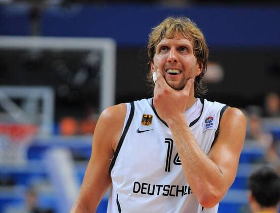 Basketball Vilnius (LTU) 07.09.2011 Europameisterschaften der Herren Deutschland (GER) - Spanien(ESP) Dirk Nowitzki (Deutschland, No.14) Porträt