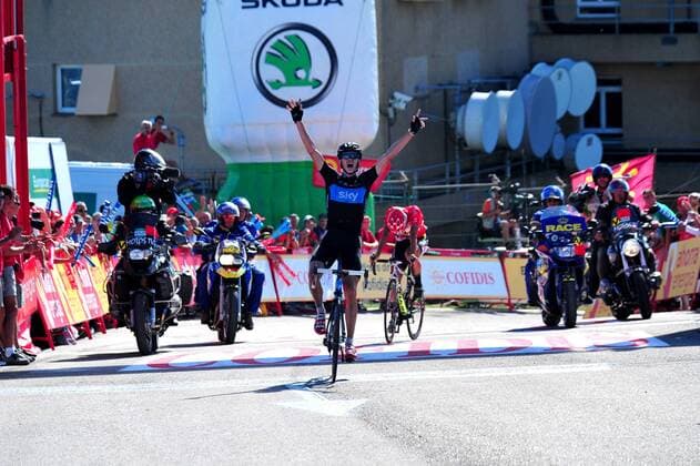 2011, Vuelta a Espana, Etappe 17, Faustino V - Pena Cabarga: Etappensieger Christopher Froome (Team Sky), Pena Cabarga 