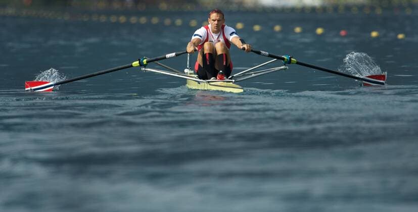 Rudern Bled Slovenien 31.08.2011 Weltmeisterschaften Herren EINER SCULLS Olaf TUFTE NOR