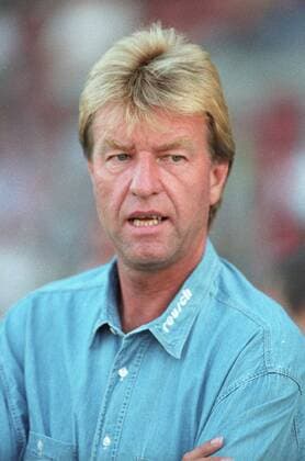 Werder Bremen Trainer Aad de Mos - hier aus Toto- Lotto Turnier am 31.07.1995 im Braunschweig Stadion. 1996