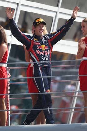 Motorsports: FIA Formula One World Championship 2011, Grand Prix of Italy, 01 Sebastian Vettel (GER, Red Bull Racing), xHOCHxZWEIx o0 Sieg