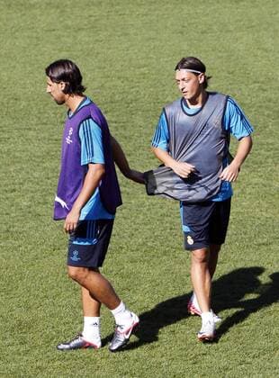 Madrid (13 09 2011) - Training Real Madrid CF, Sami Khedira - Mesut Özil... -  (13092011028)