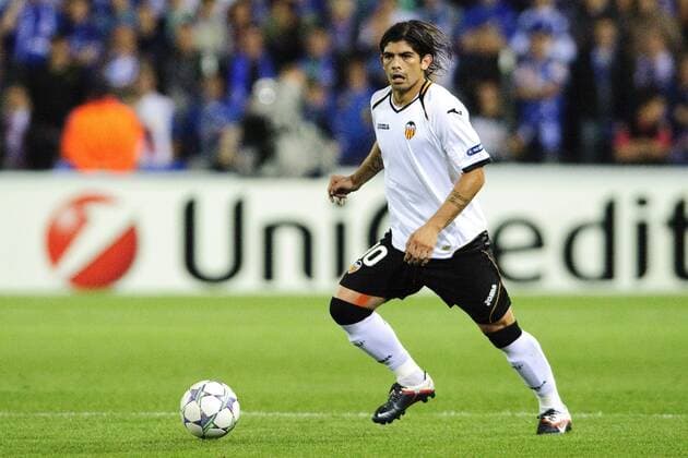 Ever Banega of Valencia, KRC Genk - Valencia CF xVIxJackxJacobsxIVx 360713
