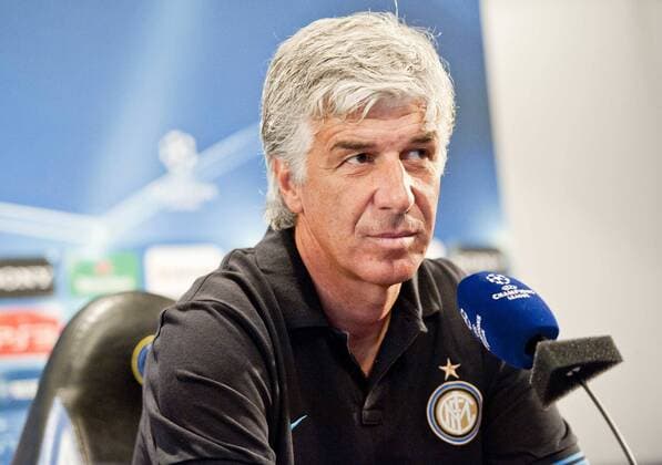 Gian Piero Gasperini, coach of (Inter Mailand) speaking to the media during the press conference before the UEFA Champions League match 