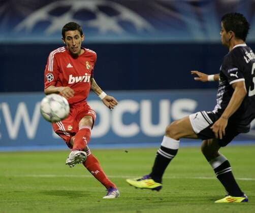 Zagreb, 14.09.2011. - Champion League, Group D, Maksimir Stadium, GNK Zagreb (blue) - Real Madrid CF (red) 0:1 Angel di Maria