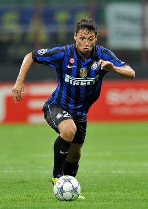Mauro ZARATE (Inter) Milano 14 9 2011 Stadio Giuseppe Meazza Serie A 2011 2012 UEFA Champions League Football Calcio Inter Vs Trabzonspor allexsabba