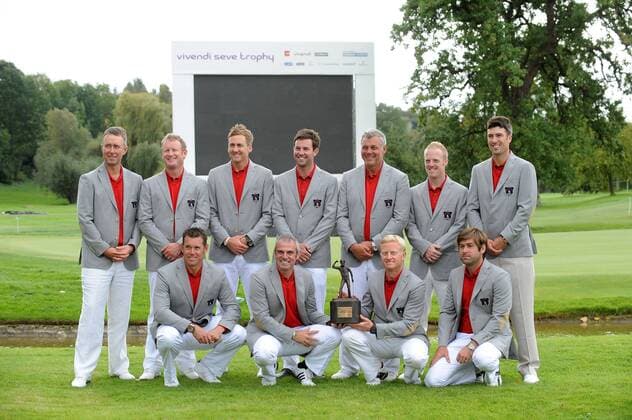 Golf : Vivendi Seve Trophy - Saint Nom La Breteche - 18.09.2011 Darren Clarke Robert Rock Ross Fisher Paul McGinley Lee Westwood Simon Dyson Mark Foster Ian Poulter Jamie Donaldson David Horsey Scott Jamieson Golf : Vivendi Seve Trophy - Saint Nom La Breteche - 18.09.2011 N.LeGouic FEP Panoramic 