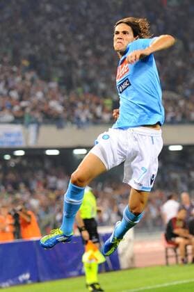 Cavani Edinson ( Napoli ), Napoli, SSC Napoli - AC Milan, Serie A TIM 2011 12