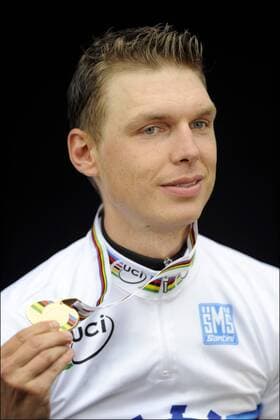 Tony Martin (GER) HTC-HIGHROAD RAD WM 2011 in Kopenhagen - Zeitfahren xPhotoNewsxPanx  o0 Sieg Siegerehrung Gold Medaille Goldmedaille Weltmeister