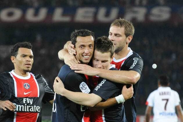 Paris Saint Germain (PSG) - OGC Nice, Kevin Gameiro avec Nene, Mathieu Bodmer, Ceara (PSG) xNLeGouicxFEPx 